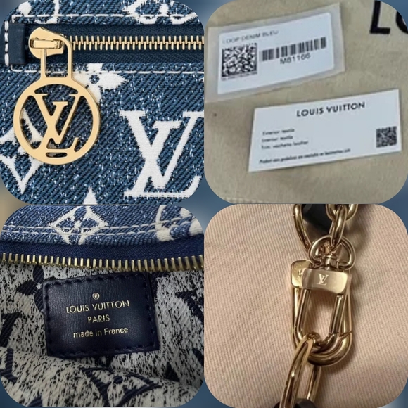 ❌NOT FOR SALE❌💙NWOT 2022 Louis Vuitton Blue Monogram Denim Jacquard Loop Bag💙 - Picture 10 of 10